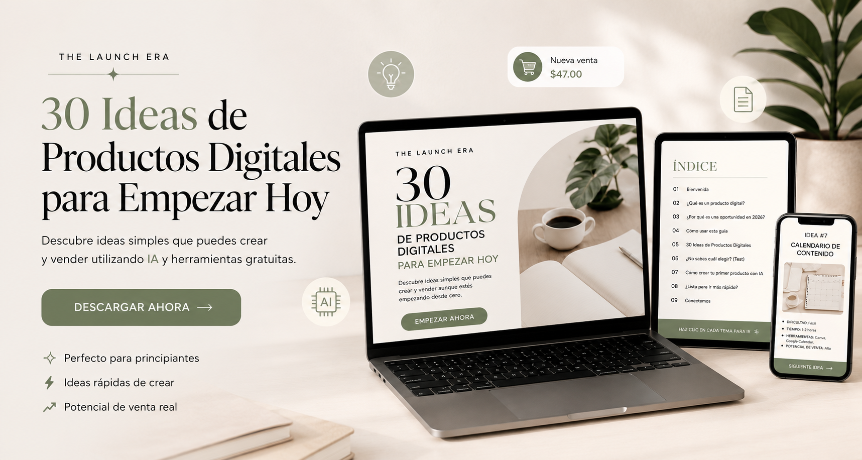 30 Ideas de Productos Digitales para Empezar Hoy !