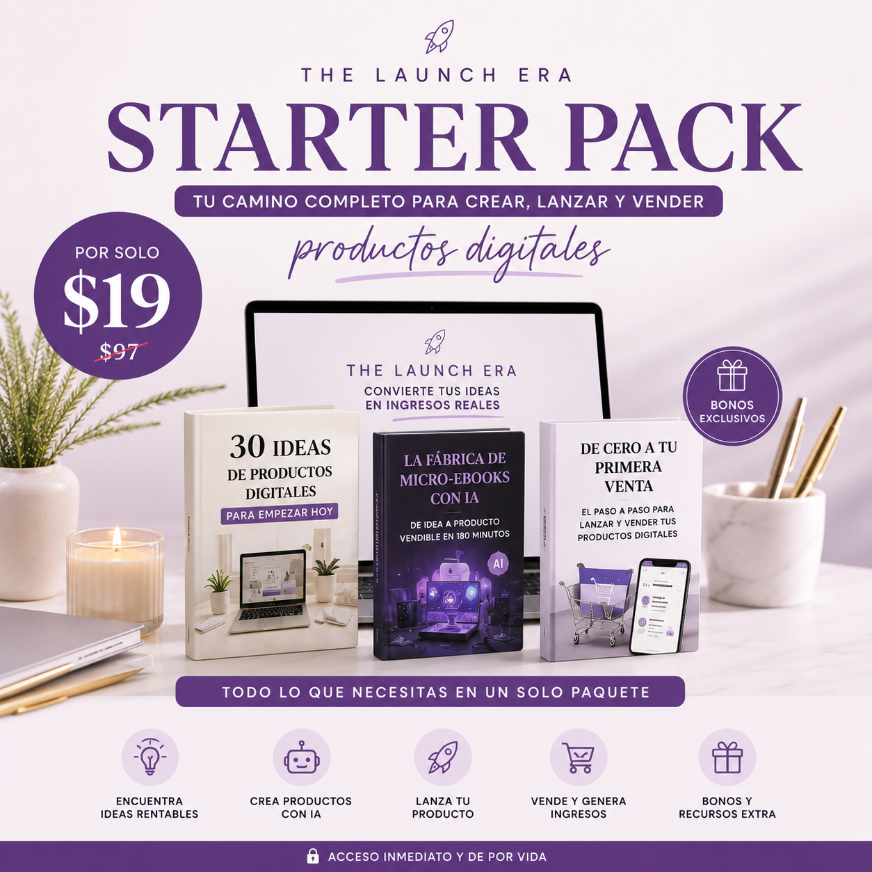 The Launch Era Starter Pack: De Idea a Ingresos Digitales