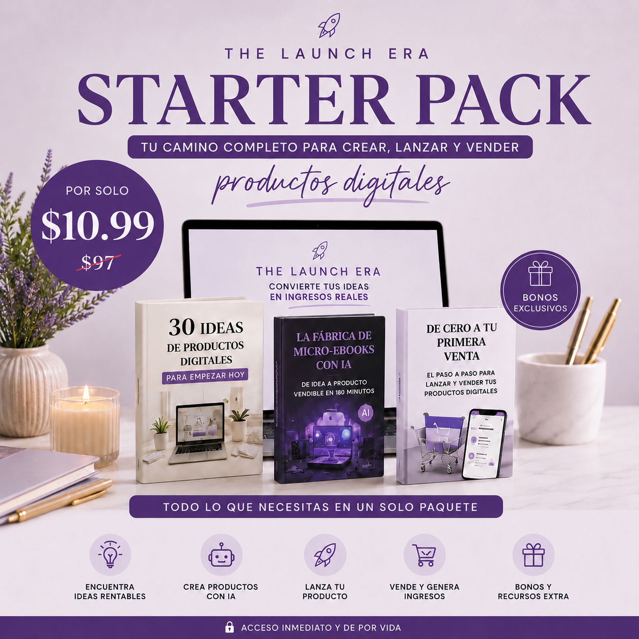The Launch Era Starter Pack: De Idea a Ingresos Digitales
