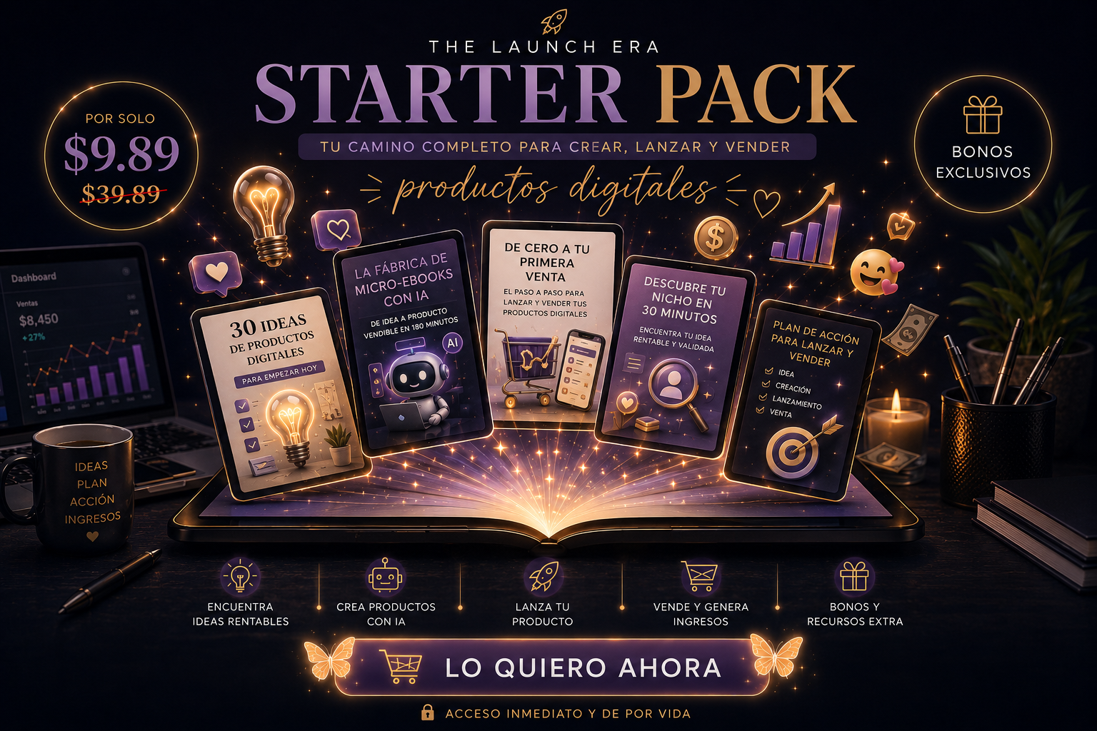 The Launch Era Starter Pack: De Idea a Ingresos Digitales