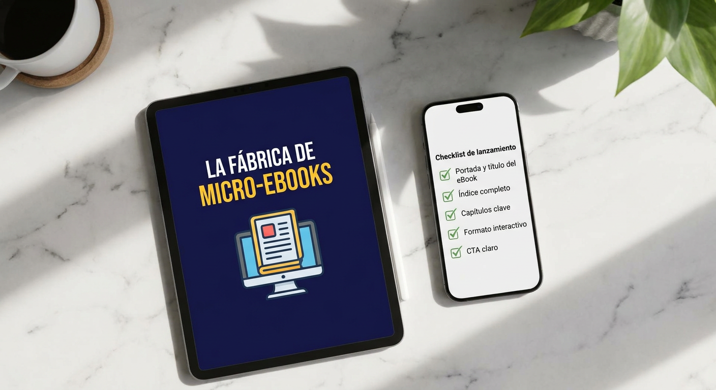 La Fábrica de Micro-eBooks con IA: De Idea a Producto Vendible en 180 Minutos